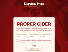 Tablet Screenshot of kingstonepress.co.uk